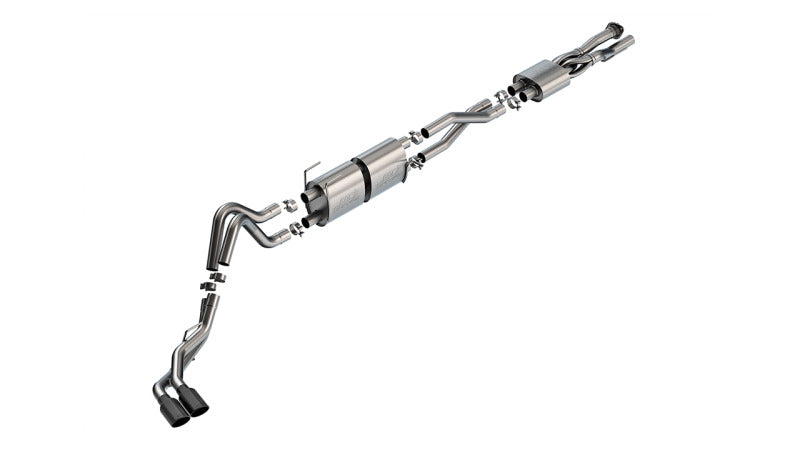 Borla 20-26 Ford F250/F350 SD 7.3L V8 CC SB (160in WB) (SRW) S-Type Cat-Back Exhaust - Blk Chrome Borla Catback