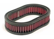 K&N Custom Filter Oval Length 6.125in I/S /7in O/S x Width 3.625in I/S/ 4.5in O/S x Height 1.75in K&N Engineering Air Filters - Drop In