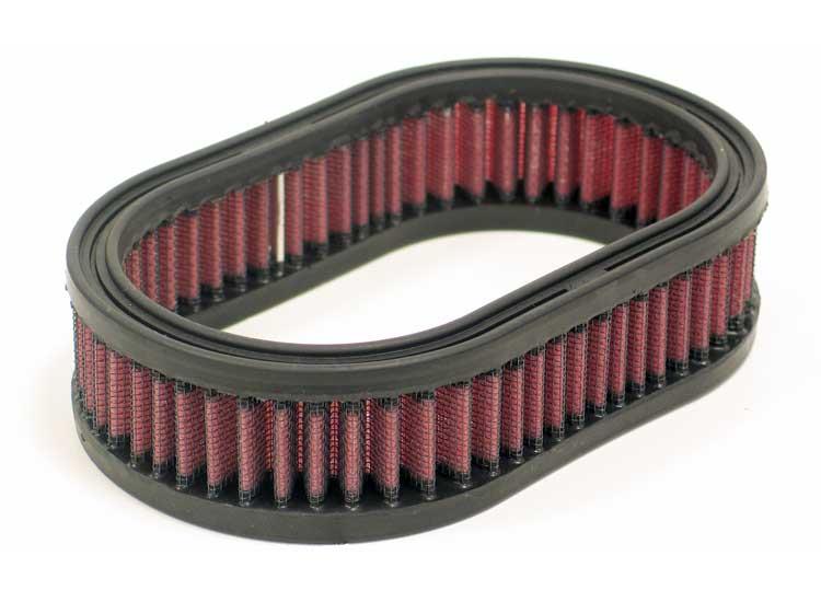 K&N Custom Filter Oval Length 6.125in I/S /7in O/S x Width 3.625in I/S/ 4.5in O/S x Height 1.75in K&N Engineering Air Filters - Drop In