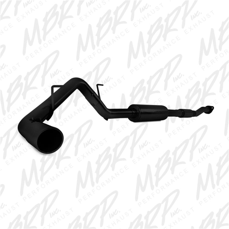 MBRP 11-14 Ford F150 3in Cat Back Single Side Exit Black Coated Exhaust System MBRP Catback