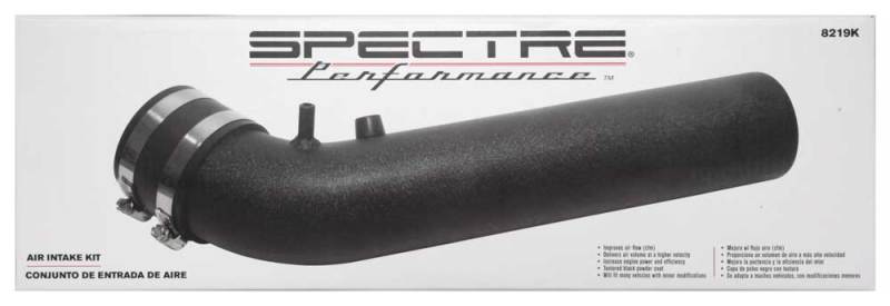 Spectre Universal Intake Tube Kit 3in. - Aluminum - Black Spectre Aluminum Tubing