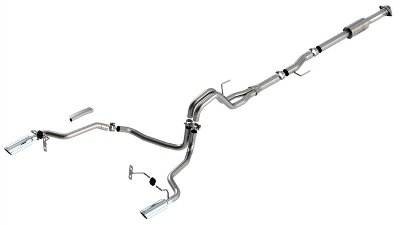Borla F-150 2021 2.7L/3.5L 2/4wd 4dr CC SB EC STB Lari/King R/Plinum/LTD 3/2.25 Cat-Back AK CHR Tips Borla Catback