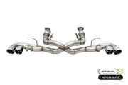Corsa 20-25 Corvette C8 3in Xtreme Cat-Back Exhaust 4.5in Pol Quad Tips - Integrates stock AFM Valve CORSA Performance Catback
