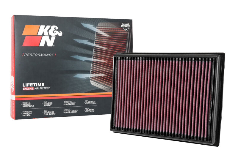 K&N 2016 TOYOTA HILUX REVO 2.8L L4 DSL Drop In Air Filter K&N Engineering Air Filters - Drop In