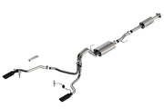 Borla F-150 2021 5.0L 4dr CC SB EC STB Lariat/KR/Pltm/LTD 3/2.25 SRE Cat-Back Touring Black CHR Tips Borla Catback