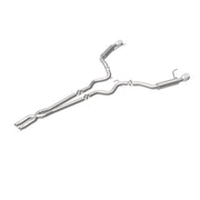 MagnaFlow Cat Back, SS, 2.5in, Competition, Dual Split Polished 4.5in Tips 2015 Ford Mustang V6 3.7L Magnaflow Catback