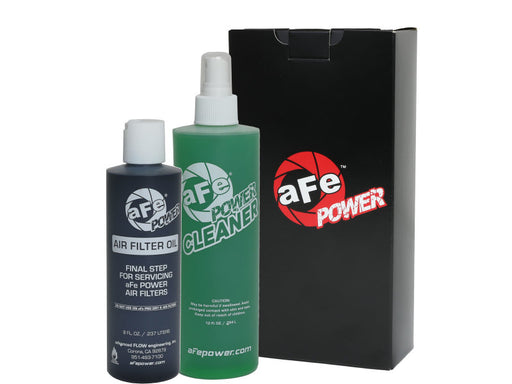 aFe Air Filter Restore Kit (8oz Squeeze Oil & 12oz Spray Cleaner) - Black aFe Recharge Kits