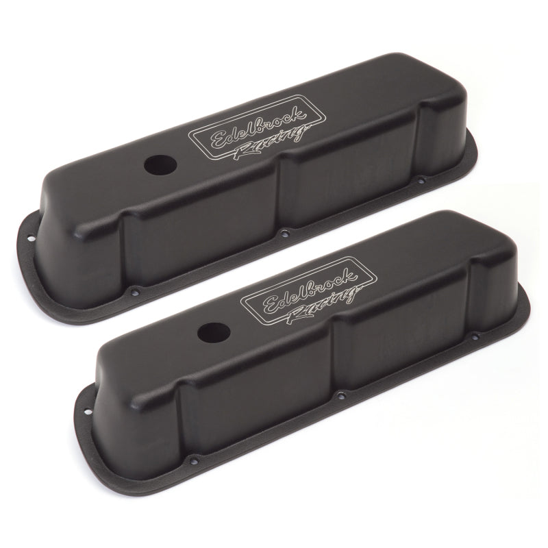 Edelbrock Valve Cover Victor Series Ford 289-302-351W CI V8 Low Black Edelbrock Valve Covers