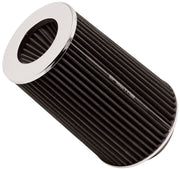 Spectre Adjustable Conical Air Filter 9-1/2in. Tall (Fits 3in. / 3-1/2in. / 4in. Tubes) - Black Spectre Air Filters - Universal Fit
