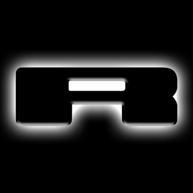 ORACLE Lighting Universal Illuminated LED Letter Badges - Matte Blk Surface Finish - R ORACLE Lighting Light Accessories and Wiring