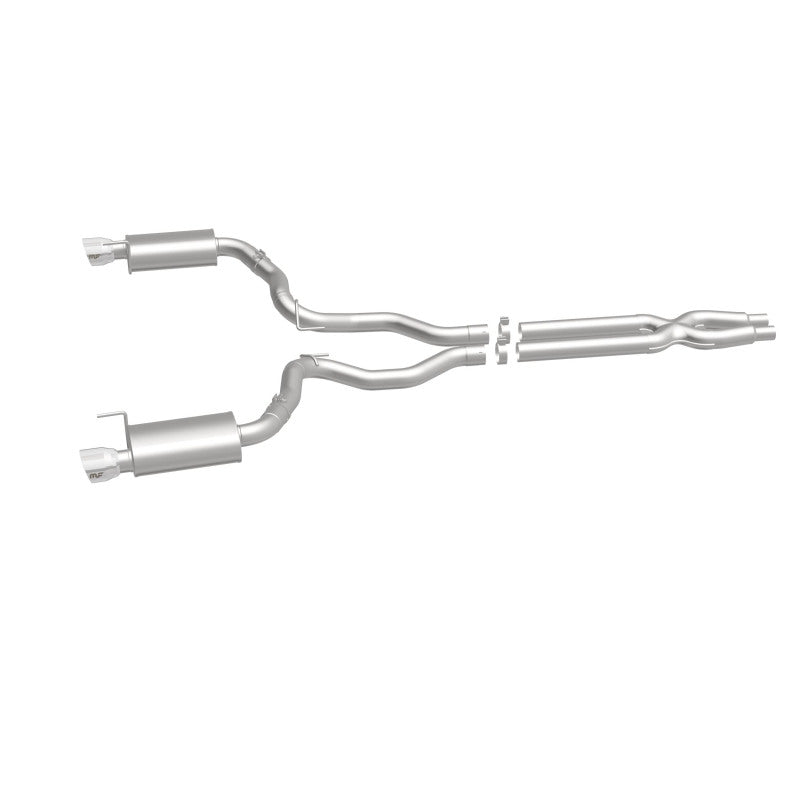 MagnaFlow Cat Back, SS, 3in, Street, Dual Split Polished 4.5in Tips 2015 Ford Mustang GT V8 5.0L Magnaflow Catback