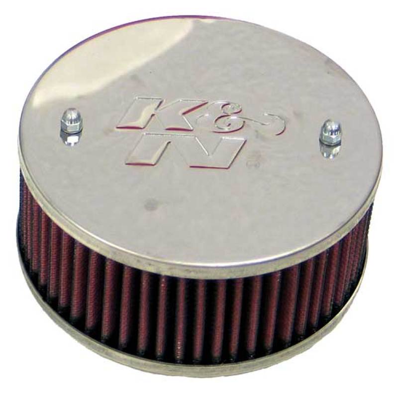 K&N Universal Custom Air Filter - Round 1.625in Flange / 1.625in ID / 2.75in Overall Height K&N Engineering Air Filters - Direct Fit