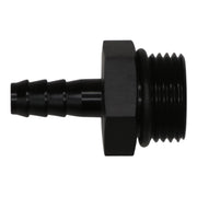 DeatschWerks 10AN ORB Male to 5/16in Male Triple Barb Fitting (Incl O-Ring) - Anodized Matte Black DeatschWerks Fittings