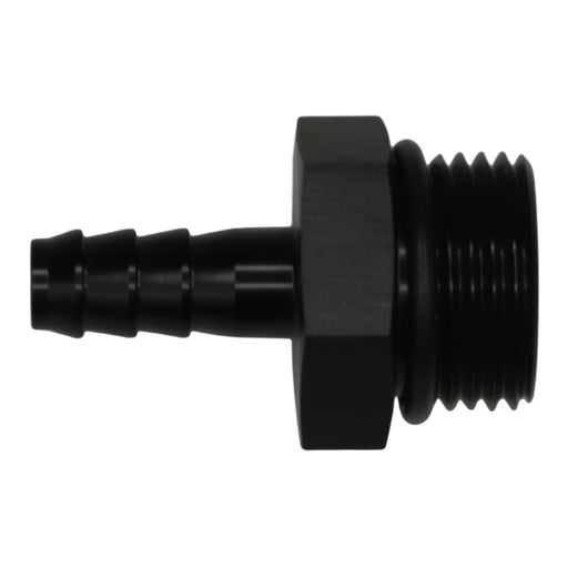 DeatschWerks 10AN ORB Male to 5/16in Male Triple Barb Fitting (Incl O-Ring) - Anodized Matte Black DeatschWerks Fittings