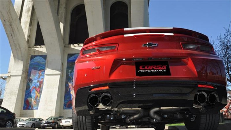Corsa 2017-2024 Chevrolet Camaro SS 6.2L V8 2.75in Black Sport Axle-Back Exhaust CORSA Performance Axle Back