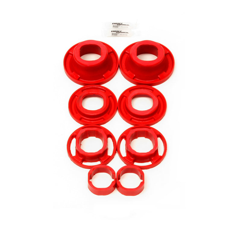 BMR 12-15 5th Gen Camaro Rear Cradle Street Version Poly Inserts Only Bushing Kit - Red BMR Suspension Differential Bushings