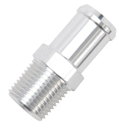 Edelbrock Hose End Straight 1/2In NPT to 3/4In Barb Clear Anodize Edelbrock Fittings