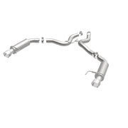 MagnaFlow Axle Back, SS, 3in, Competition, Dual Split Polished 4.5in Tip 2015 Ford Mustang GT V8 5.0 Magnaflow Axle Back