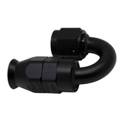DeatschWerks 6AN Female Swivel 180-Degree Hose End PTFE (Incl Olive Insert) - Anodized Matte Black DeatschWerks Fittings