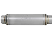 aFe ATLAS Aluminized Steel Muffler 5in Center/Center 24in L x 7in Diameter - Round Body aFe Muffler