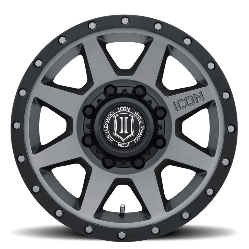 ICON Rebound 17x8.5 8x170 6mm Offset 5in BS 125mm Bore Titanium Wheel ICON Wheels - Cast
