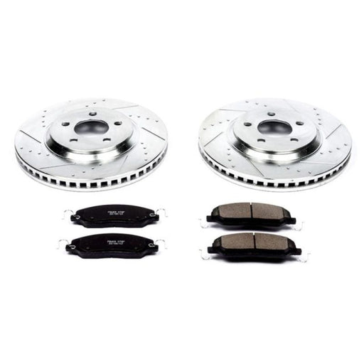 Power Stop 05-10 Ford Mustang Front Z23 Evolution Sport Brake Kit PowerStop Brake Kits - Performance D&S