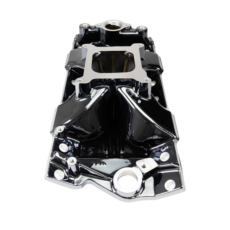 Edelbrock Chevy SB Victor Jr. 23 Degree Black Plasma Intake Manifold Edelbrock Intake Manifolds