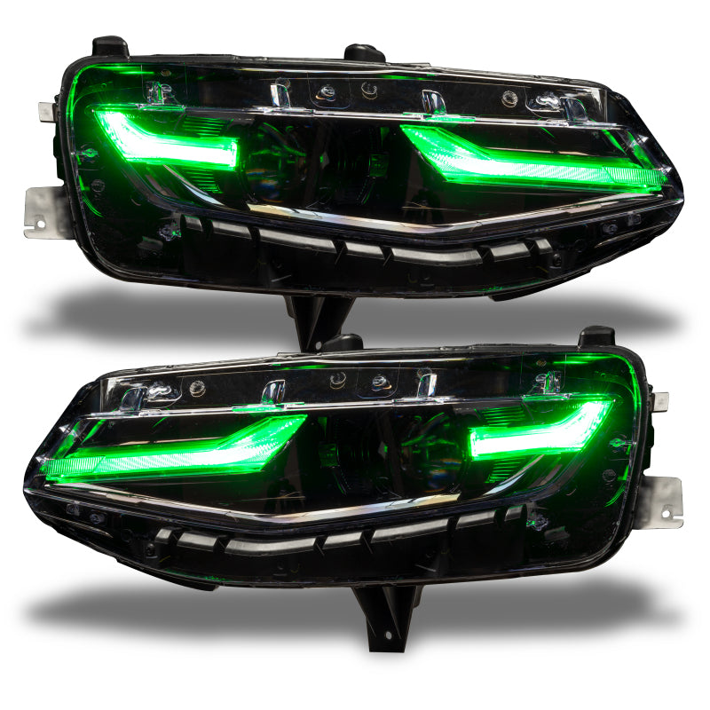 Oracle 19-21 Chevy Camaro LS/LT RGB+A Headlight DRL Kit - ColorSHIFT w/ RF Controller ORACLE Lighting Headlights