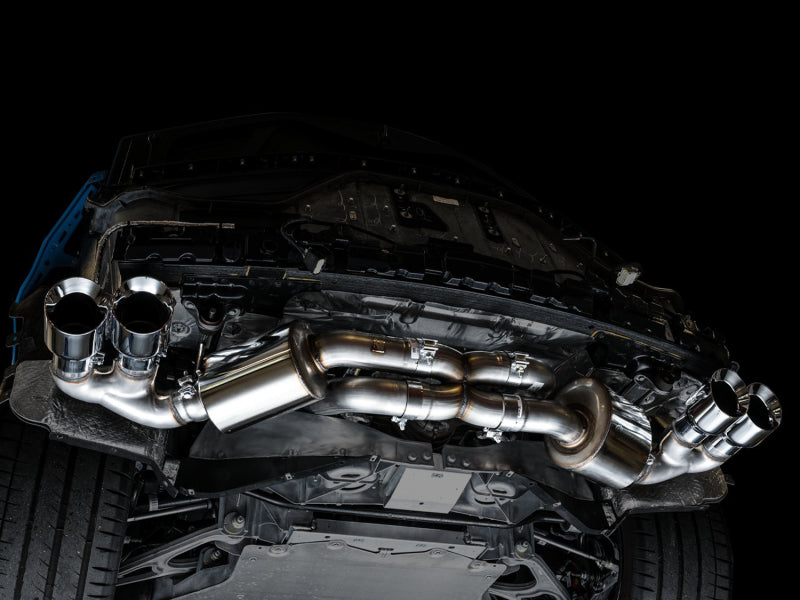 AWE Tuning 2020 Chevrolet Corvette (C8) Touring Edition Exhaust - Quad Chrome Silver Tips AWE Tuning Catback