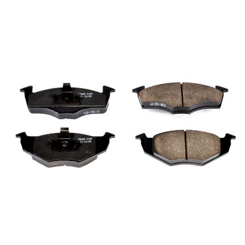 Power Stop 95-98 Volkswagen Golf Front Z16 Evo Ceramic Brake Pad PowerStop Brake Pads - OE