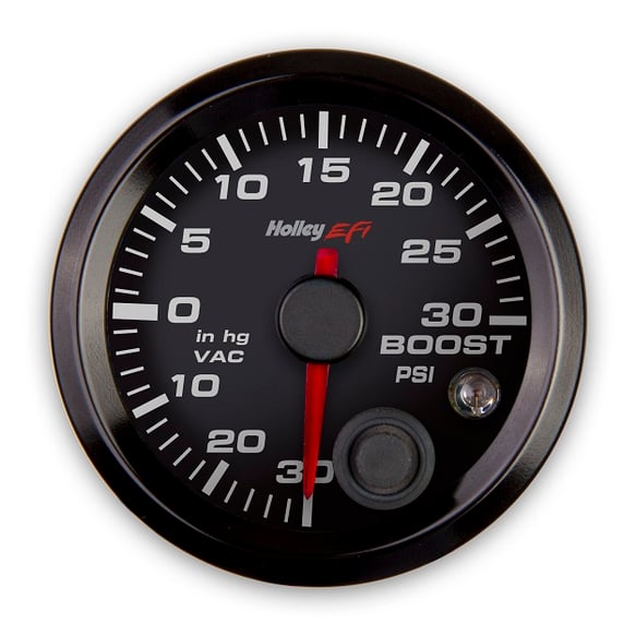 Holley EFI Vacuum/Boost Gauge 553-130 HOLLEY Autoparts