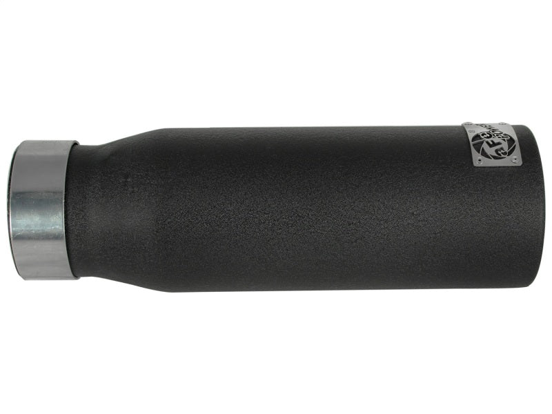 aFe MACHForce XP Exhausts Tips SS-304 EXH Tip 3in x 4Out x 12L Bolt-On (blk) aFe Catback