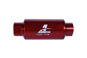 Aeromotive In-Line Filter - (AN-10) 10 Micron Microglass Element Red Anodize Finish Aeromotive Fuel Filters