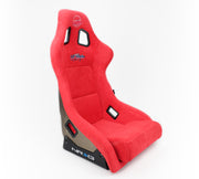 NRG FRP Bucket Seat ULTRA Edition - Large (Red Alcantara/Gold Glitter Back) NRG Race Seats