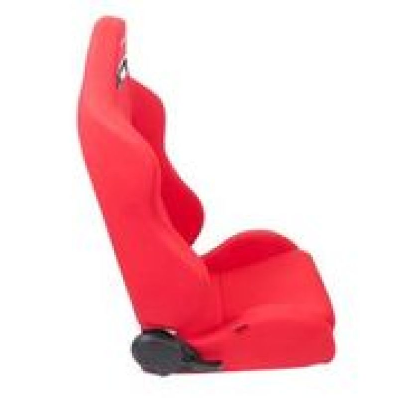 NRG Sport Seats (Pair) Type-R Cloth w/NRG Logo - Red w/Red Stitch NRG Reclineable Seats