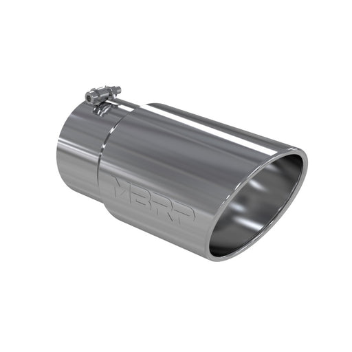 MBRP Universal Tip 6 O.D. Angled Rolled End 5 inlet 12 length MBRP Steel Tubing