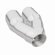 MagnaFlow Double Wall 3in Dual Round Polished Tip 2.25in Inlet Magnaflow Catalytic Converter Universal
