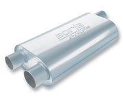 Borla Universal Oval Transverse Single 3in Inlet/2.5in Outlet 19in x 10.25in x 5.5in Turbo Muffler Borla Muffler