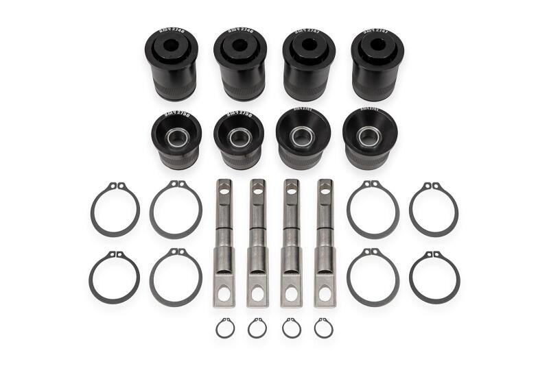 BMR 14-19 Chevrolet Corvette C7 Rear Upper & Lower Control Arm Bearing Kit - Black Anodized BMR Suspension Bushing Kits