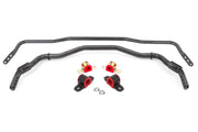 BMR 15-22 S550 Mustang Sway Bar Kit with Bushings Front and Rear Black Hammertone BMR Suspension Sway Bars