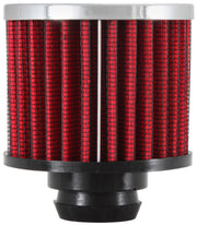 K&N Rubber Base Chrome Top Push-In Crankcase Vent Filter 3in OD x 2-1/2in H. K&N Engineering Air Filters - Universal Fit