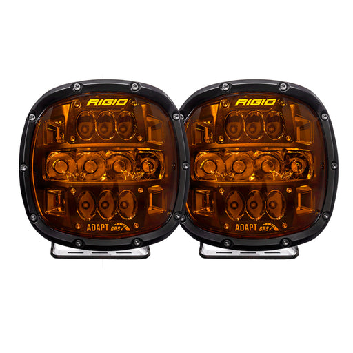 Rigid Industries Adapt XP w/ Amber PRO Lens (Pair) Rigid Industries Light Bars & Cubes
