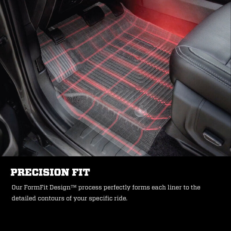 Husky Liners 11-15 Ford F-250/F-350 SuperCab X-Act Contour Black 2nd Row Floor Liners Husky Liners Floor Mats - Rubber