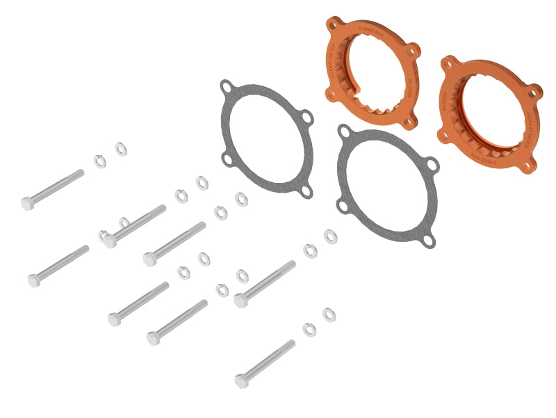 aFe 2024 Ford Mustang GT/ 2024 Ford Mustang Dark Horse V8 5.0L Silver Bullet Throttle Body Spacer aFe Throttle Bodies