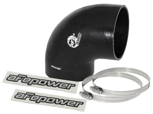 aFe Magnum FORCE Intake Coupling Kit (4 IN ID to 3-4/5 IN ID x 90 Deg.) Elbow Coupler - Black aFe Air Intake Components