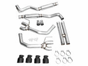 AWE 2024 Ford Mustang GT Fastback S650 RWD Track Edition Cat-Back Exhaust w/ Quad Diamond Black Tips AWE Tuning Catback