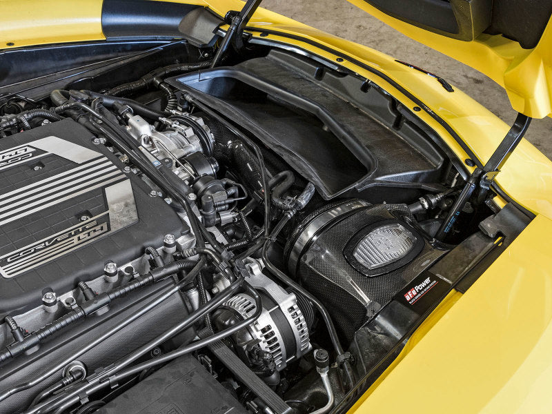 aFe Momentum Carbon Fiber Cold Air Intake System PDS/P5R 15-16 Chevrolet Corvette Z06 V8-6.2L aFe Cold Air Intakes