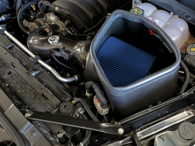 aFe 19-20 GM Trucks 5.3L/6.2L Track Series Carbon Fiber Cold Air Intake System With Pro 5R Filters aFe Cold Air Intakes