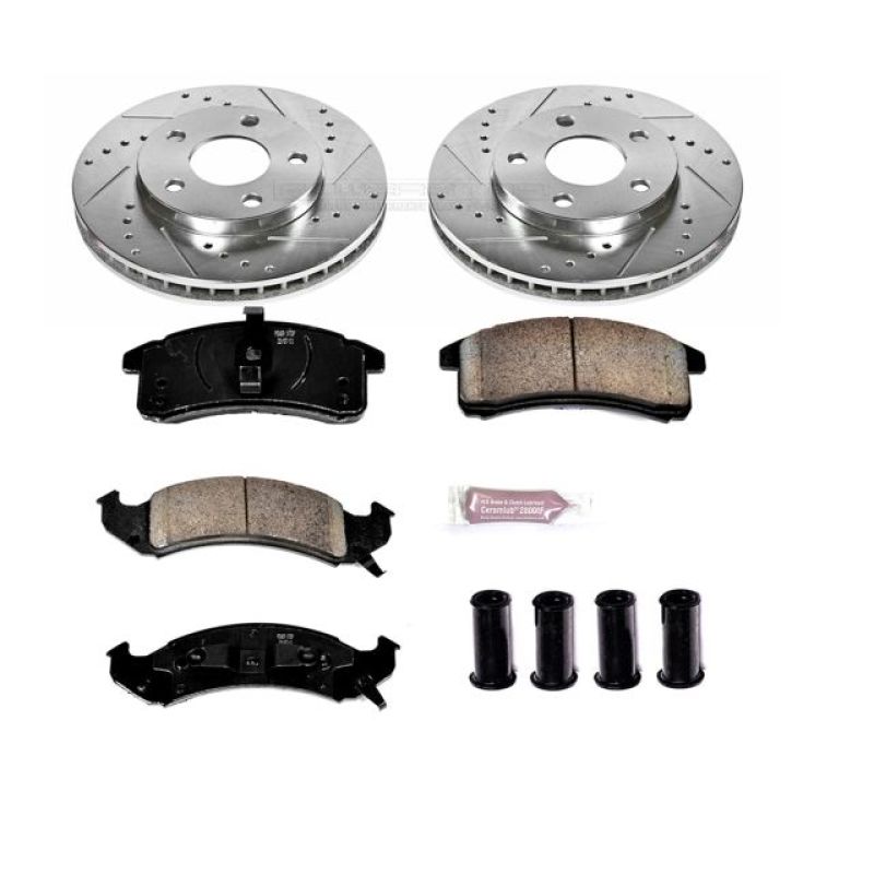 Power Stop 92-93 Buick LeSabre Front Z23 Evolution Sport Brake Kit PowerStop Brake Kits - Performance D&S