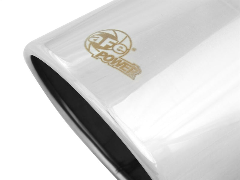 aFe Diesel Exhaust Tip Bolt On Polished 4in Inlet x 6in Outlet x 12in Length aFe Catback
